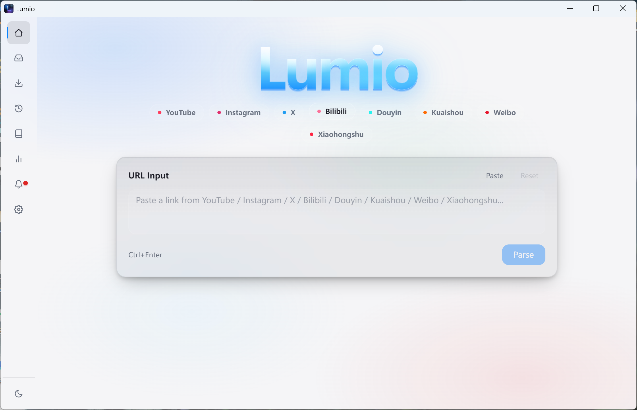 Lumio 主页 — 链接解析